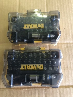 2 x DEWALT DT71562-QZ 32-Piece Screwdriver Bit Set brand new sealed in cases - Image 1 of 4