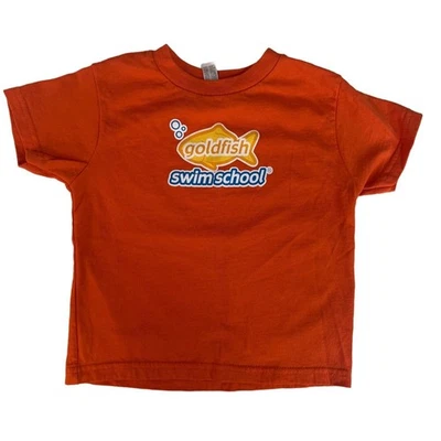 Rabbit Skins Goldfish Swim School Kids Tshirt Kids Size 4 Orange - Image 1 of 4