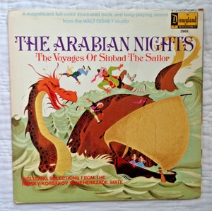 Disneyland Records The Arabian Nights lp, 1970,RARE RED LABEL,PICS BOOKLET,EXC! - Picture 1 of 6