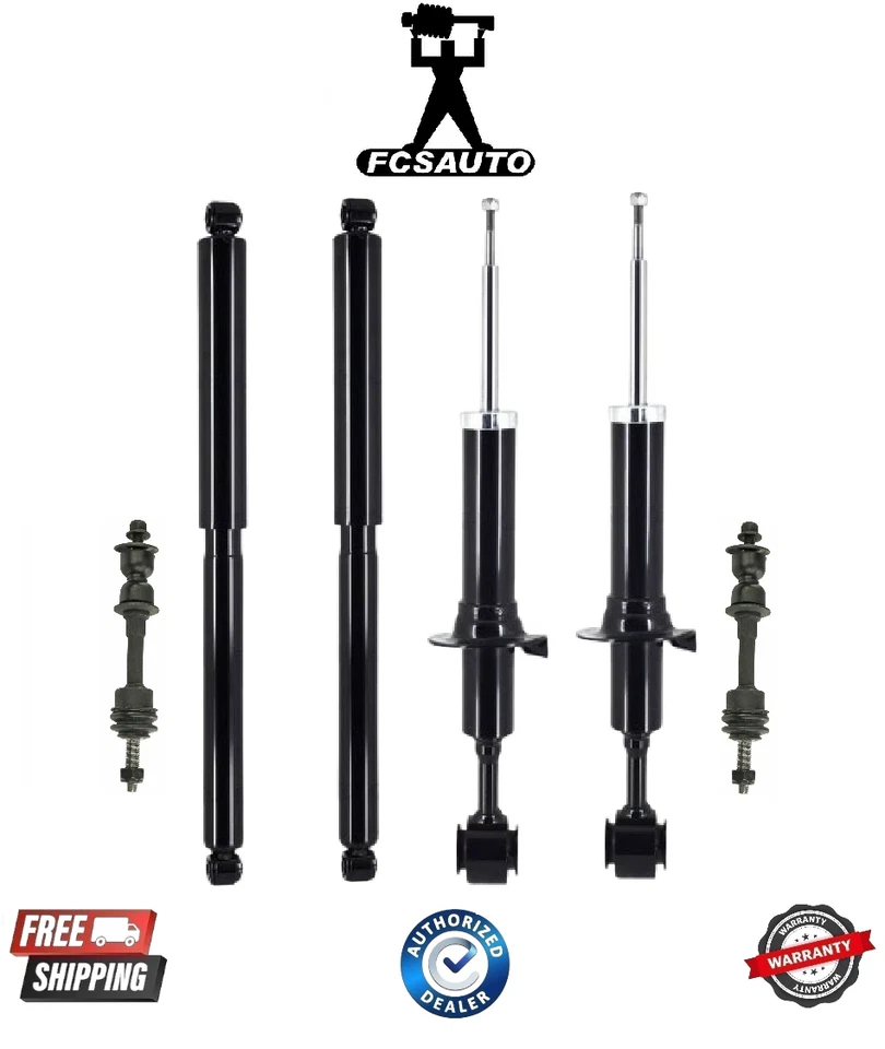 Amortiguadores delanteros y traseros completos con barra estabilizadora para Ford F-150 05-08 4x4 Foto 1 de 1