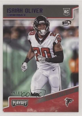 2018 Panini Playoff Rookies 2nd Down /49 Isaiah Oliver #259 Rookie RC - Image 1 of 2