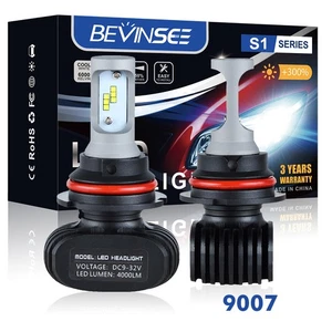 9007 LED Headlight Bulbs 6000K for Volkswagen fit Jetta City 2007-2009 High/Low - Picture 1 of 10