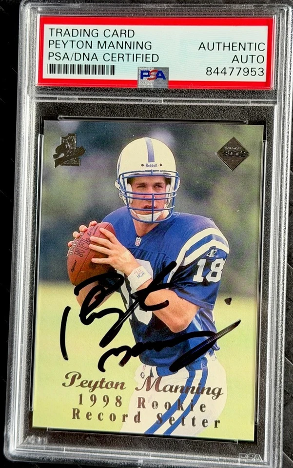 1998 Collector’s Edge Peyton Manning Rc Autograph - PSA/DNA - BEAUTY !! - Image 1 of 4