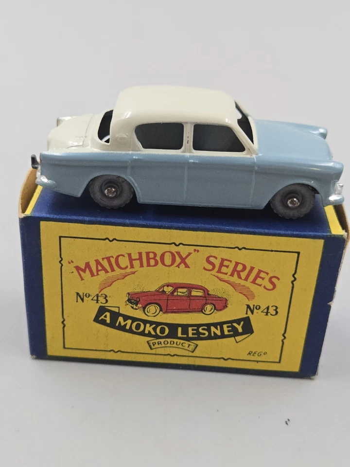 Vintage Matchbox Lesney Hillman Minx #43 With The Original Box Excellent... - Image 1 of 4