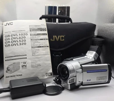 JVC MiniDV Camcorder Model GR-DVL520EA With Accessories Fully Tested & Working - Image 1 of 4