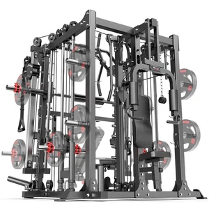 Smith Machine Power Cage Squat Rack with Smith Bar Cable Crossover Machine Suita - Picture 1 of 9