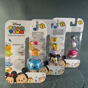 Disney Tsum Tsum Series 1 Jakks Pacific Vinyl Figure Lot Cheshire Tigger Stitch - Picture 1 of 11