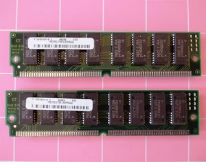 16MB 2x8MB EDO 60ns MICRON MT16D232M-6X GATEWAY MEMSIM016AAWW 2Mx32 Ram Kit SIMM - Picture 1 of 6