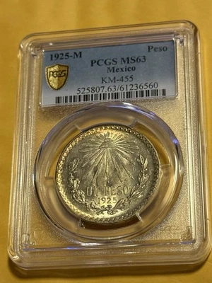 Peso México 1925 MS63 Foto 1 de 2