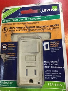 Leviton ‎GFSW1-KW 15A 125V Combo Tamper-Resistant GFCI Outlet. New. Package Wear - Picture 1 of 7