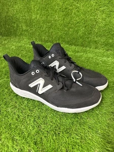 Size 16 New Balance Metal Baseball Cleats Fresh Foam X 3000v6 Low Black White - Picture 1 of 5