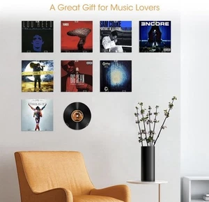 24 pc Vinyl Record Holder Wall Mounts Invisible Floating Acrylic Holds 8 Records - Imagen 1 de 9