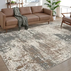 Modern Abstract Rug for Living Room, 5x7 Machine Washable Area Rug Non-Slip A... - Picture 1 of 8