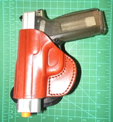 Tagua PD3R-1158 LH Brown Leather Rotating Paddle Leather Holster for Kahr PM45 - Image 1 of 4