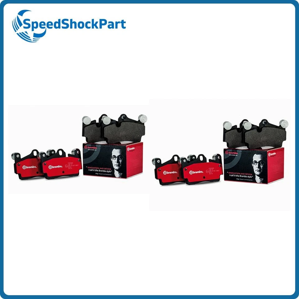 Juego de pastillas de freno de disco delanteras traseras Brembo para Mercedes-Benz GLK350 2010 2011 Foto 1 de 4