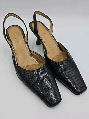 Zapatos de salón Liz Claiborne Flex de cuero negro con tacón de gatito talla 8,5 Arpel 2 para mujer  Foto 1 de 4