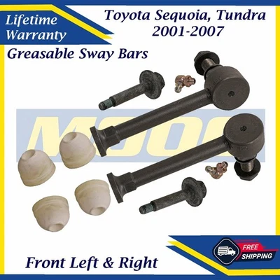 Barras estabilizadoras delanteras engrasables MOOG OEM para Toyota Sequoia/Tundra 2001-2007 de por vida con Foto 1 de 4