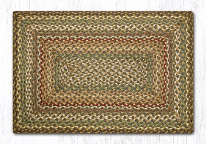 Earth Rugs RC-51 Fir Tonal Oblong Braided Rug 20" x 30" - Image 1 of 1