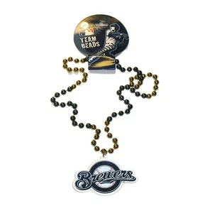 Milwaukee Brewers Team Spirit Beads Necklace New MLB - Picture 1 of 2