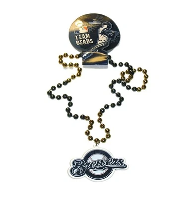 Milwaukee Brewers Team Spirit Beads Necklace New MLB - Image 1 of 2