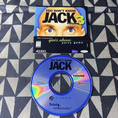 You Don’t Know Jack Vol 3 PC CD ROM Computer Game Trivia Sierra 1997 - Disc Only - Image 1 of 4