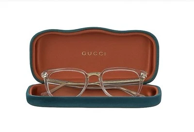 Gafas Gucci transparentes y doradas perfecto estado con estuche y tela Foto 1 de 2