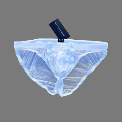 N2N Bodywear Men white sheer Pride X  swim sport brief swimwear underwear M L - Image 1 of 4