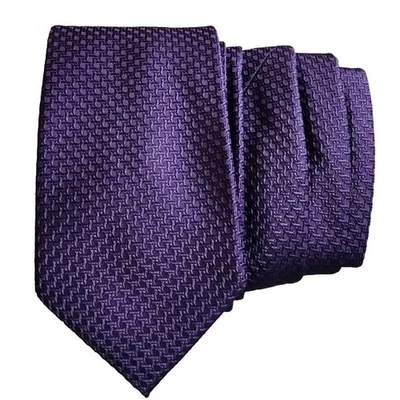 Corbata para hombre Jones New York diseñador EE. UU. geométrica púrpura usada en excelente estado Foto 1 de 2