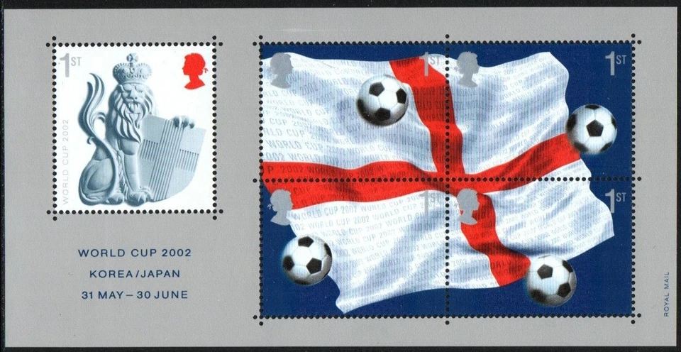 Марка Великобритании 2056 - 02 чемпионат мира по футболу - Изображение 1 из 1