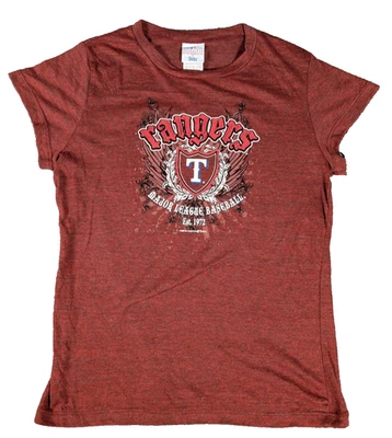 Rangers | MLB | Red | Girls | Major League Baseball T-Shirt | XL - Image 1 of 4