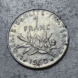 FRANCE 🇫🇷 ONE (1) FRANC COIN 1960 - Picture 1 of 2