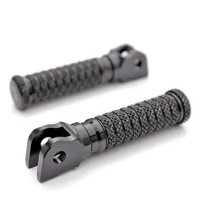 Clavijas delanteras CNC POLE negras para Buell XB12R Firebolt 04+ Foto 1 de 4