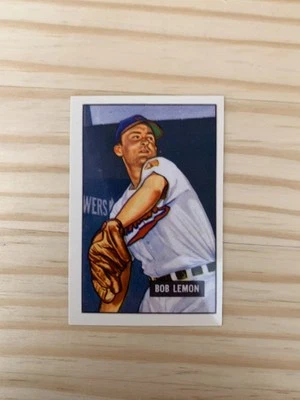 1986 Card Collectors Company '51 Bowman Reprints #53 Bob Lemon - INDIANS - Image 1 of 2