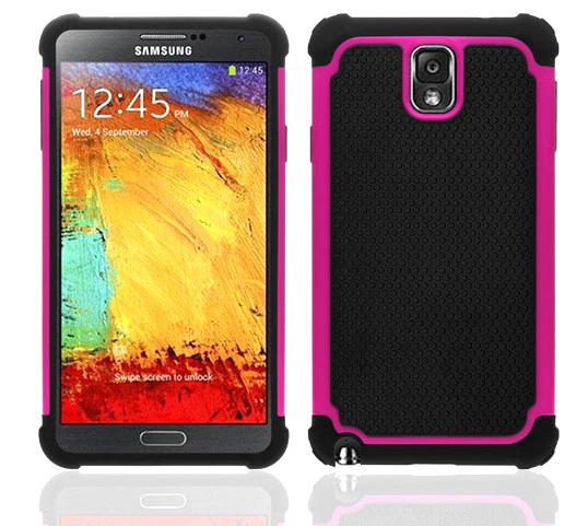 Funda híbrida de goma resistente a impactos + PC resistente para Samsung Galaxy Note 3 N9005 Foto 1 de 1
