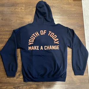 Sudadera con Capucha Youth Of Today Talla Mediana Borde Recto Hardcore Punk - Imagen 1 de 6