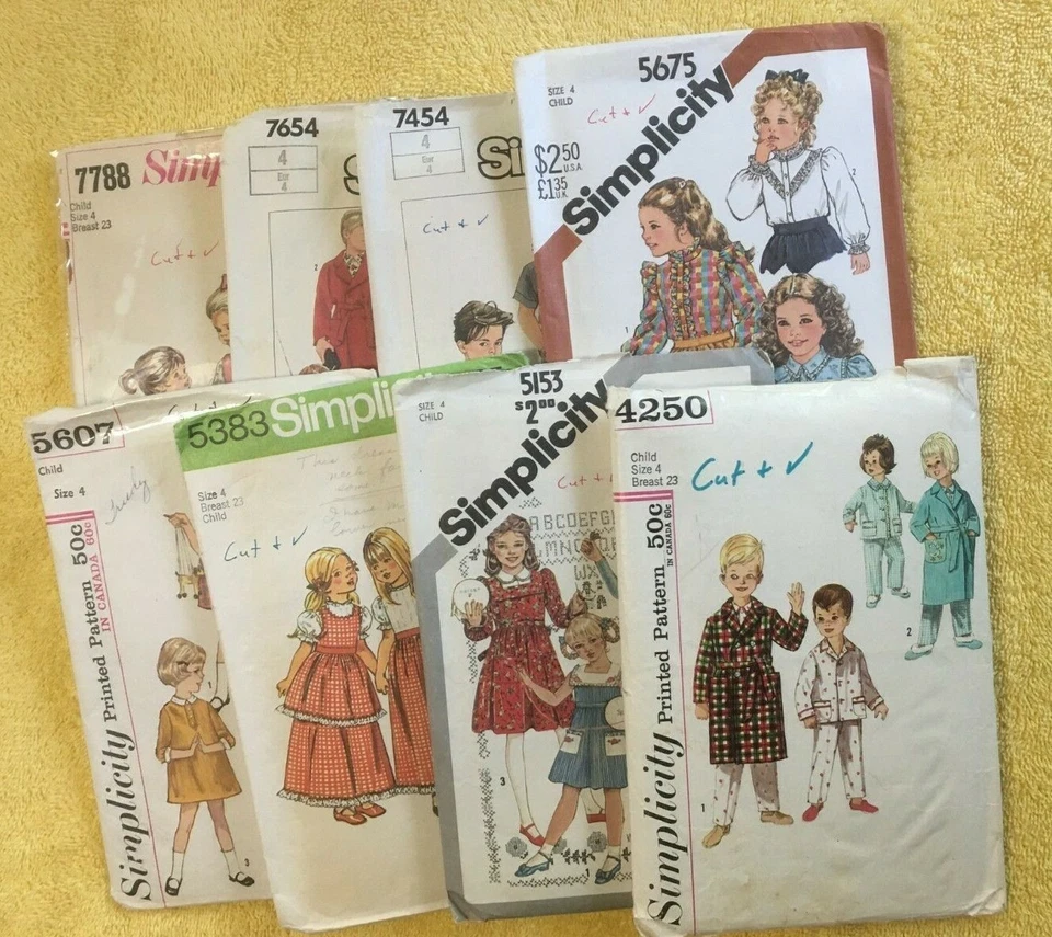 Simplicity Patterns ~ CUT PATTERNS ~ All Size 4 * ~ * ~ * ~ * ~ * Listing 5641 - Image 1 of 1