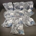Quiktron Cat 6 Booted Patch Cord 24 AWG Gray 10' Snagless 576-100-010 10Pk NOS