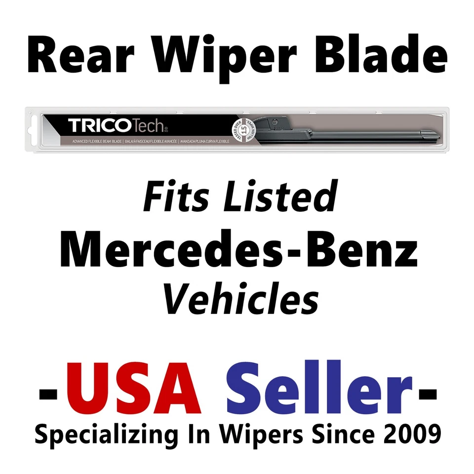 Limpiaparabrisas trasero - Hoja de haz premium - se adapta a vehículos Mercedes-Benz enumerados - 19150 Foto 1 de 1