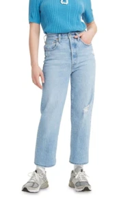 Levis Ribcage Straight Ankle Jeans Distressed - Brand New With Tags Size 22 - Picture 1 of 5