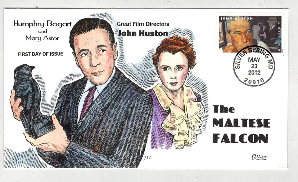 COLLINS HANDPAINTED 4671 DIRECTOR JOHN HUSTON HUMPHREY BOGART MALTESE FALCON - Image 1 of 1