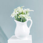 1 12 Dollhouse Miniature Milk Bottle Flocking Flower Plant Flower Pot Model U
