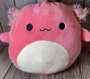 Peluche Squishmallow 8" Archie the Axolotl Kellytoy 2019 rosa - Foto 1 di 8