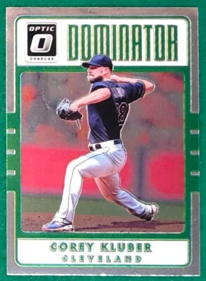 Corey Kluber - 2017 Donruss Optic Dominators #D9 - Indians Baseball Card - Image 1 of 3