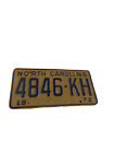 Vintage 1972 north carolina license plate 4846-KH