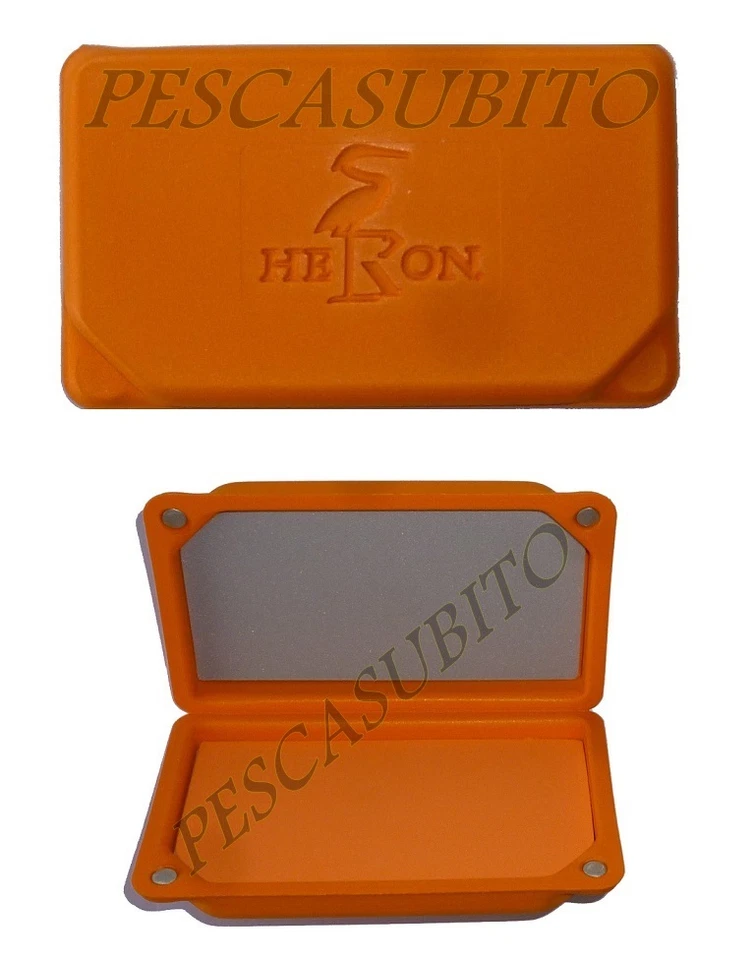 scatola arancio porta mini cucchiaini ondulanti spoon artificiali pesca trota - Immagine 1 di 1