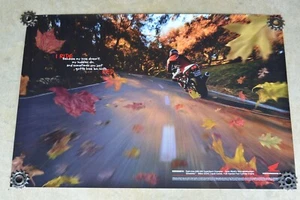 Cartel publicitario Honda Street Bike I paseo cartel tienda cartel Honda Ride en rojo anuncio 9384 Z4 - Imagen 1 de 7