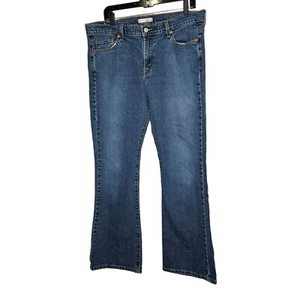 Levi's 515 Boot Cut Jeans Women's Size 14 Mid-Rise Classic Blue Denim 5-Pocket - Bild 1 von 12