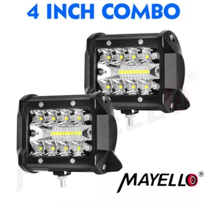 2PCS 4" 18000LM LED Work Light Bar Spot Pods Fog Lamp Offroad Driving Truck ATV - Picture 1 of 10
