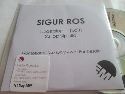 Sigur Rós – Saeglopur  / Hoppipolla UK Promo EMI Records CD  Single Foto 1 de 3