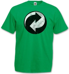 RECYCLING SYMBOL T-SHIRT - Green Point Arrow The Recycle Big Punkt Bang TBBT - Bild 1 von 1